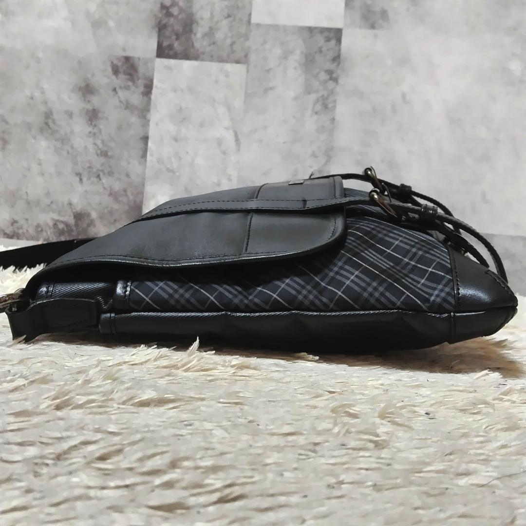 バーバリーブラックレーベル メッセンジャーバッグ A4収納 ノバチェック