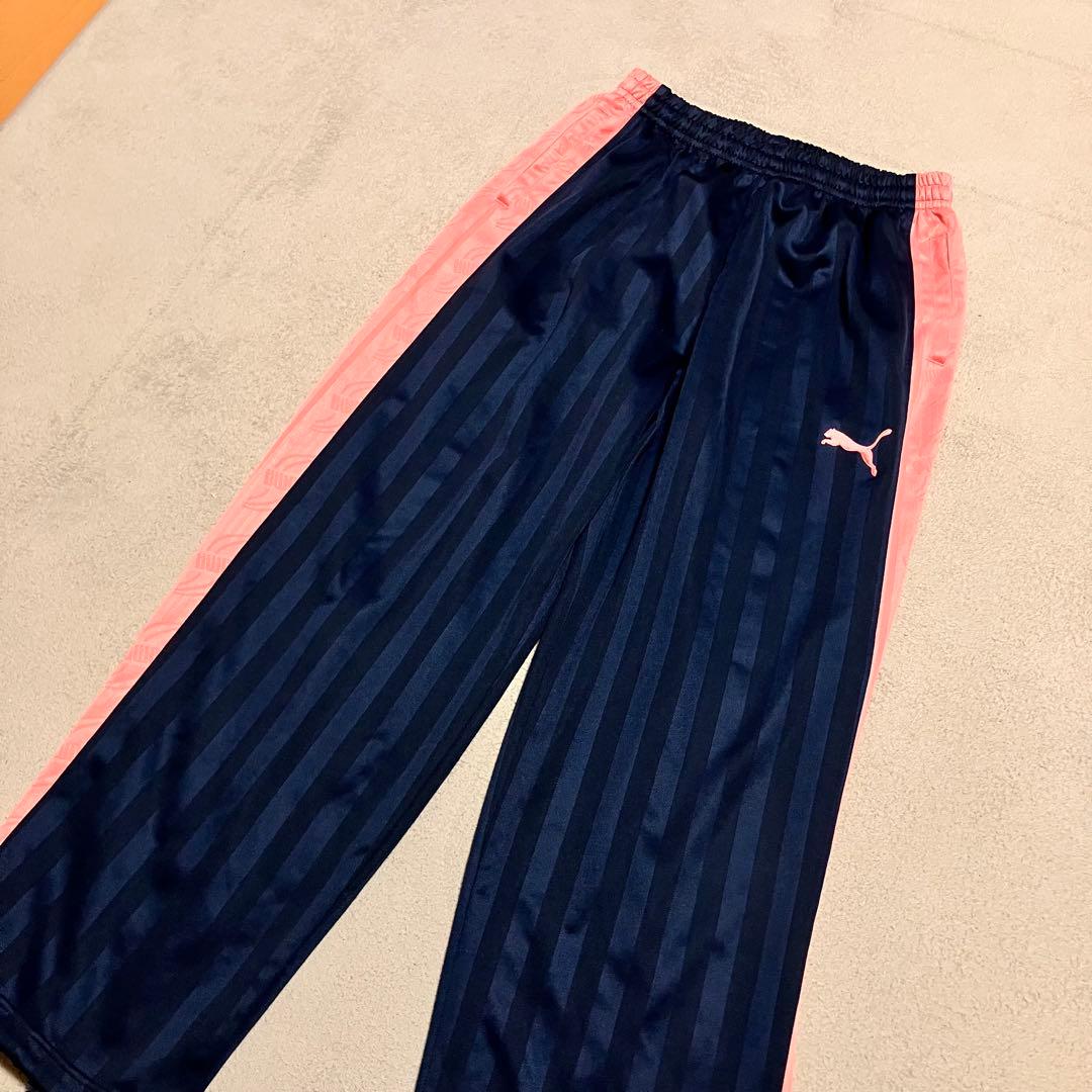 プーマPUMA ジャージ 上下S-M -Lネイビー/ピンク セットアップ