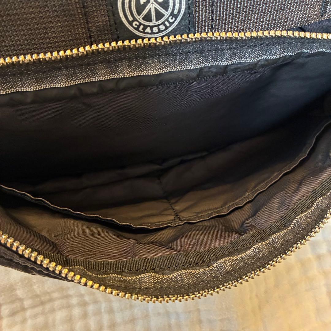 新品 ポータークラシック スーパーナイロン 2way ウエストバッグ 黒