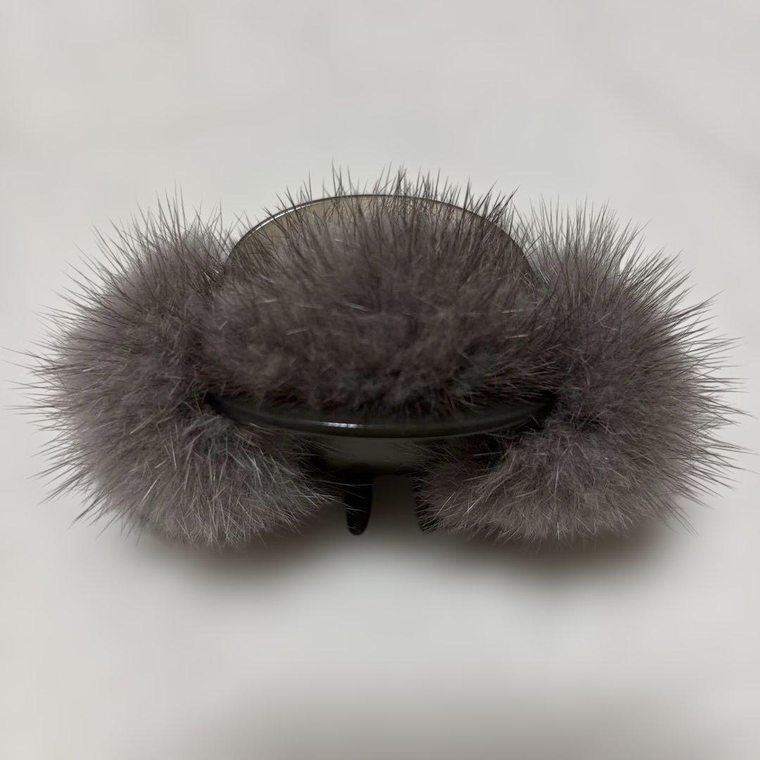 Alexandre de Paris minkヘアクリップ