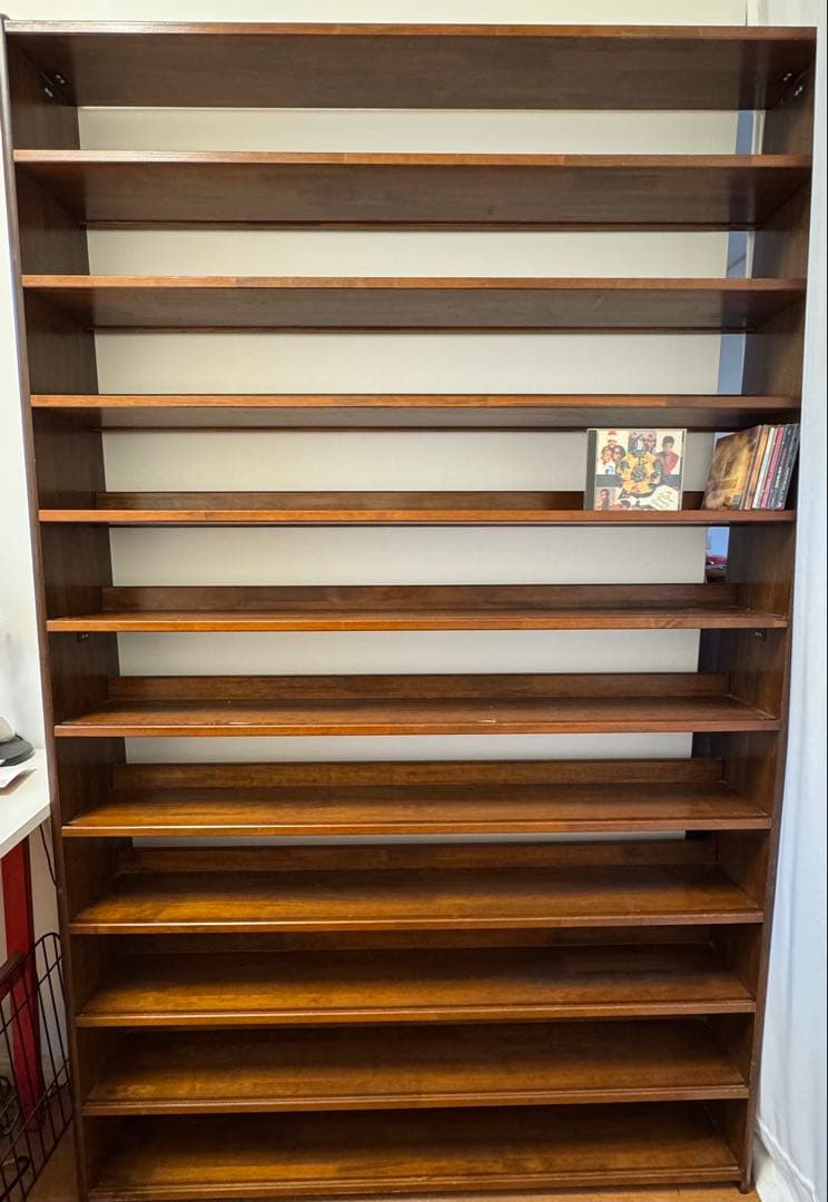 天然杢CDラック10段(送料ご負担いただければどうぞ)