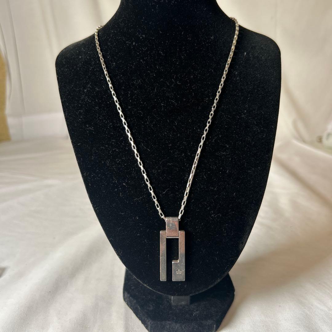 【mh/1.11/10】GUCCI シルバー ネックレス
