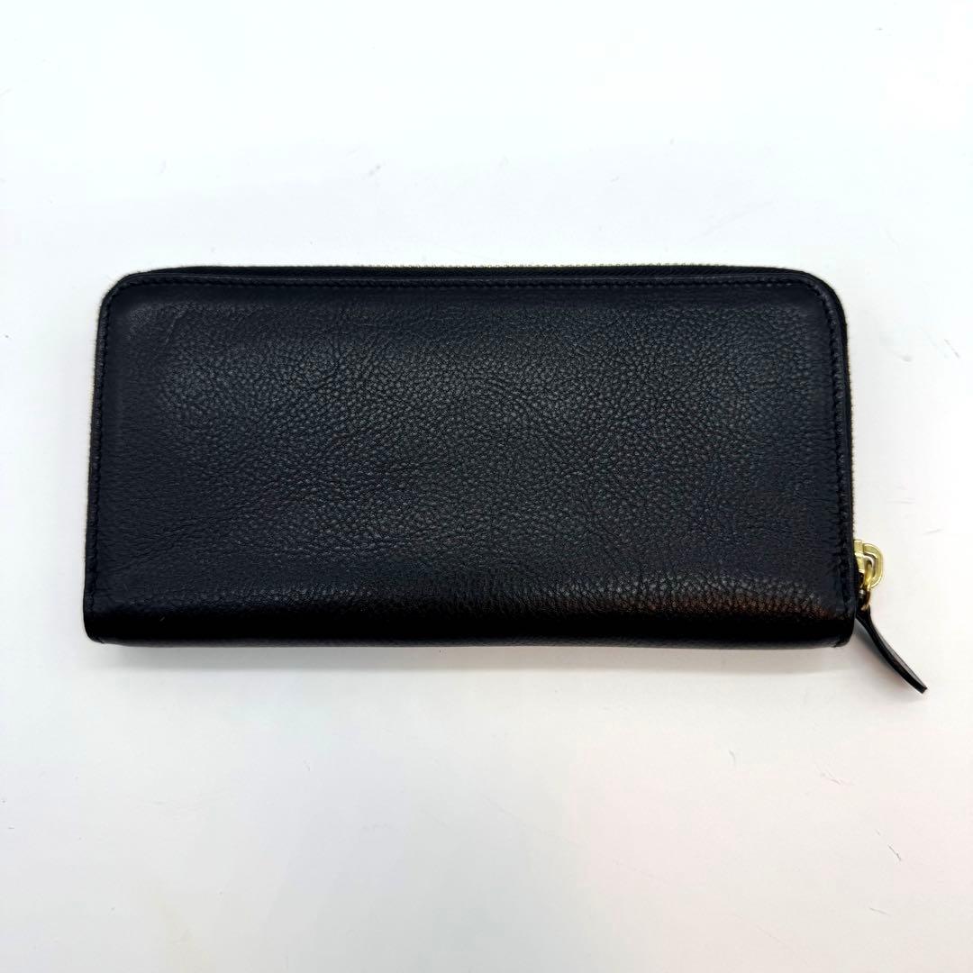 極美品 イルビゾンテ ロゴ入り長財布 山口一郎 コラボ レザー シボ革 希少