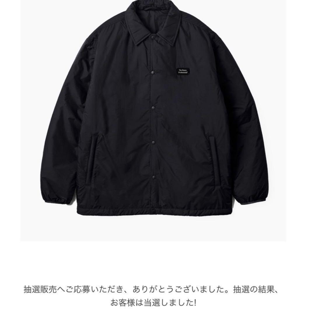 ジャケット・アウター ennoyPADDED NYLON COACH JACKET (BLACK) L