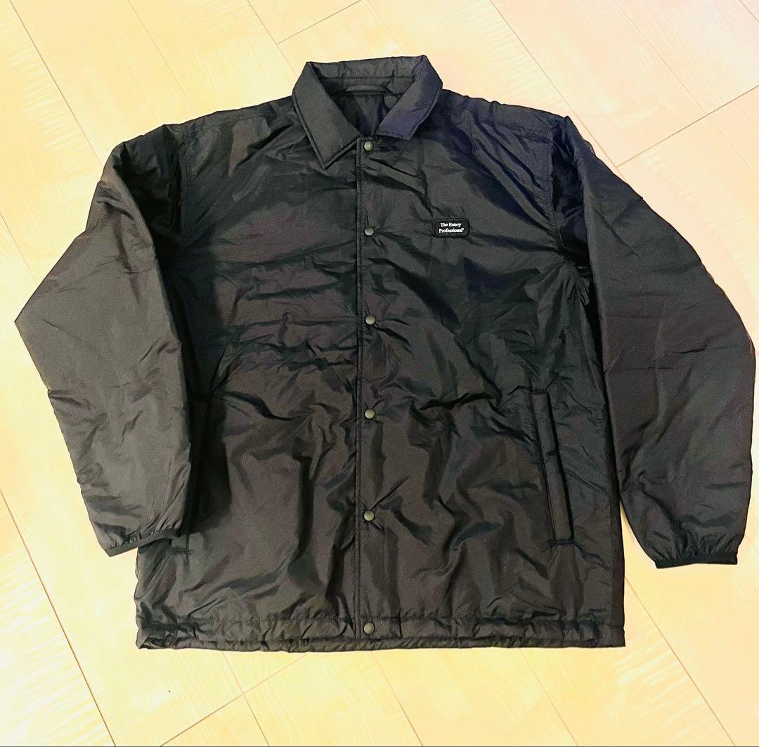 ジャケット・アウター ennoyPADDED NYLON COACH JACKET (BLACK) L