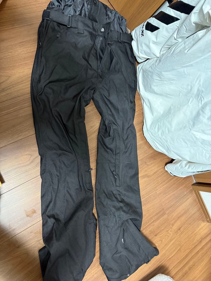 マウンテンロックスター　スノーボードウェア L ホワイト　無名パンツL