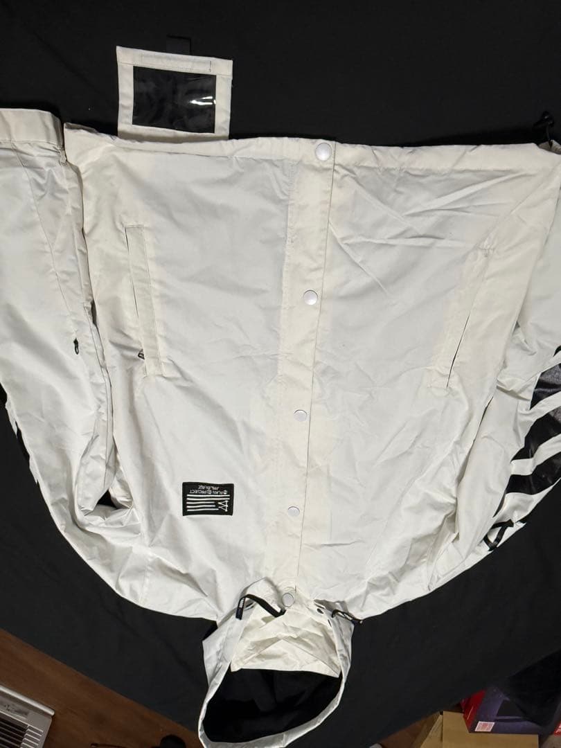 マウンテンロックスター　スノーボードウェア L ホワイト　無名パンツL