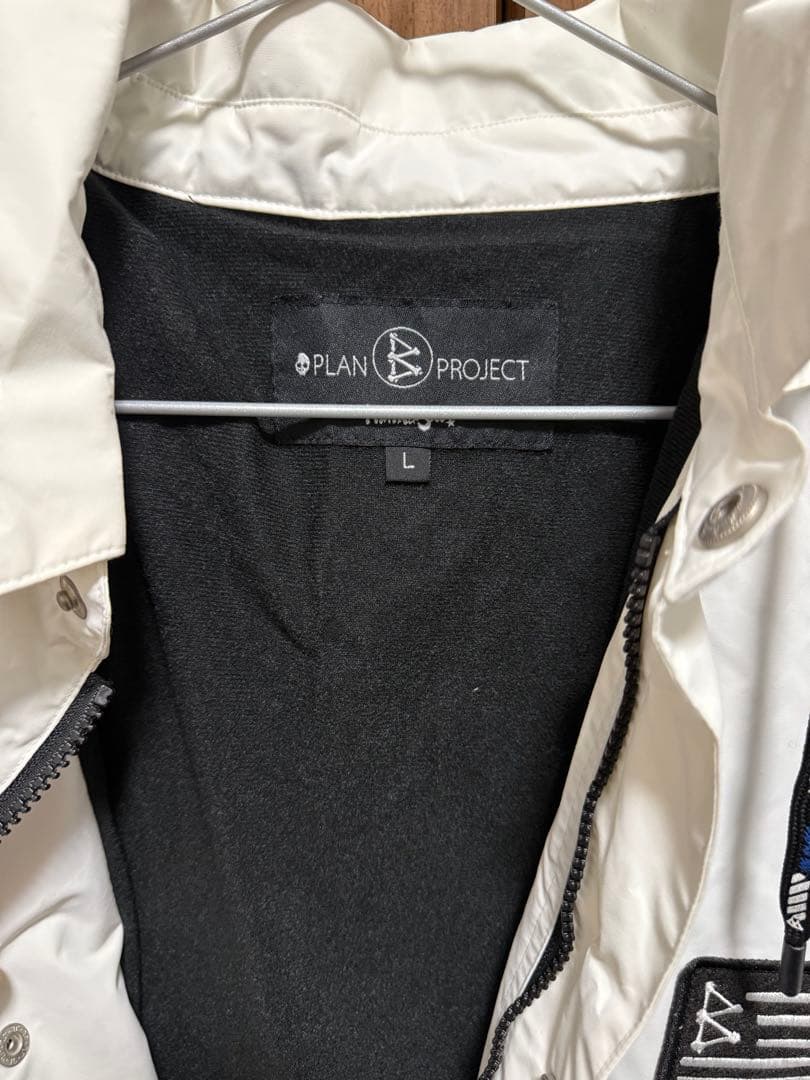 マウンテンロックスター　スノーボードウェア L ホワイト　無名パンツL