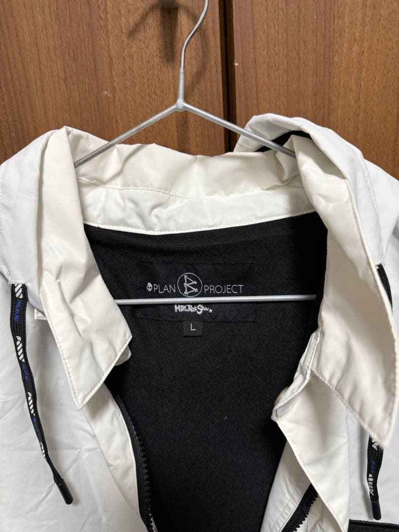 マウンテンロックスター　スノーボードウェア L ホワイト　無名パンツL