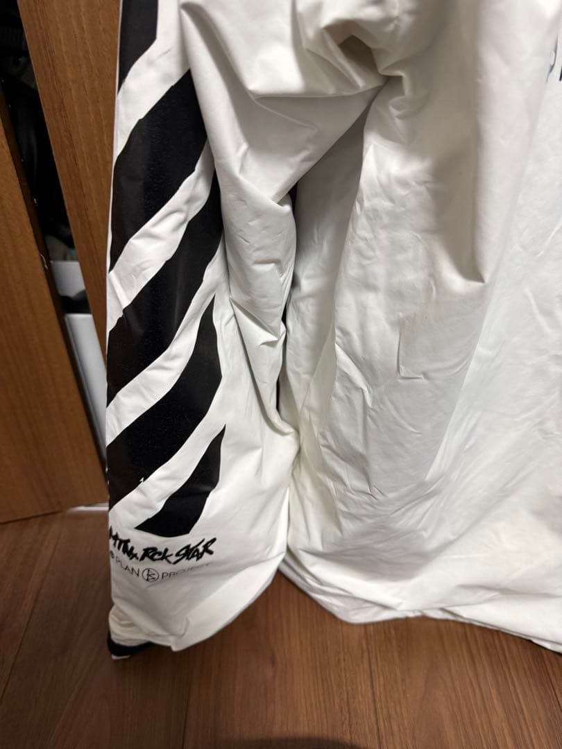 マウンテンロックスター　スノーボードウェア L ホワイト　無名パンツL