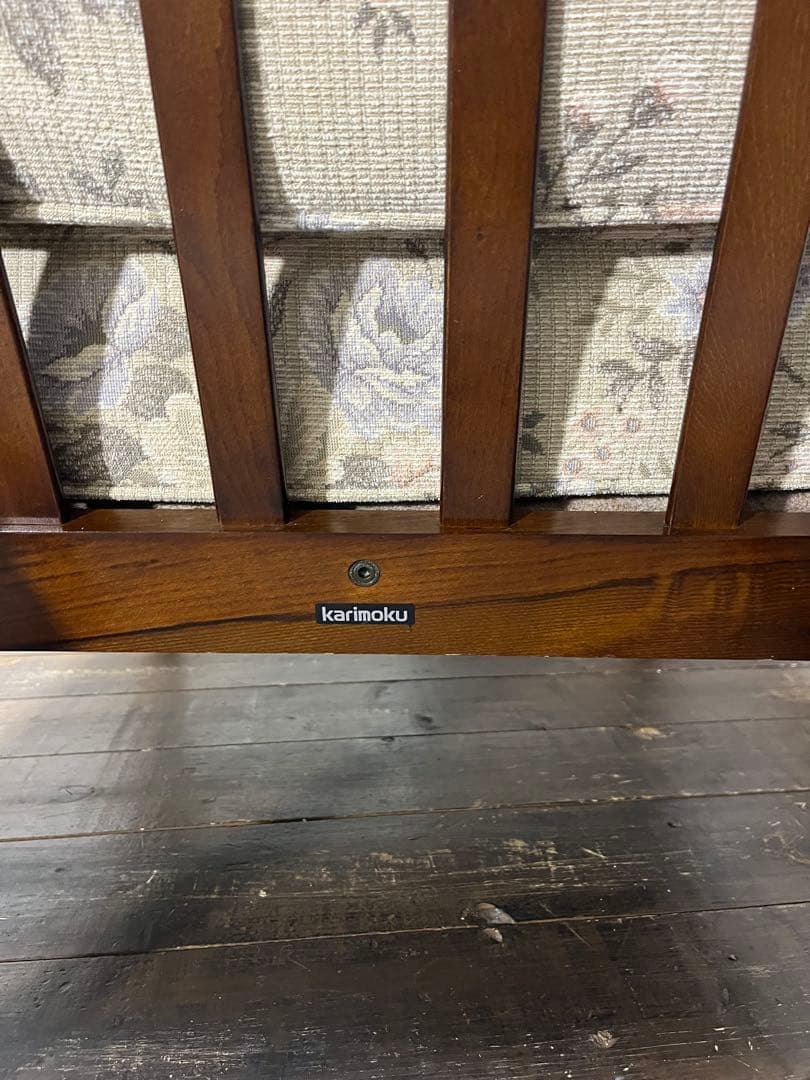 カリモク家具　クッションチェア　アンティーク　1P