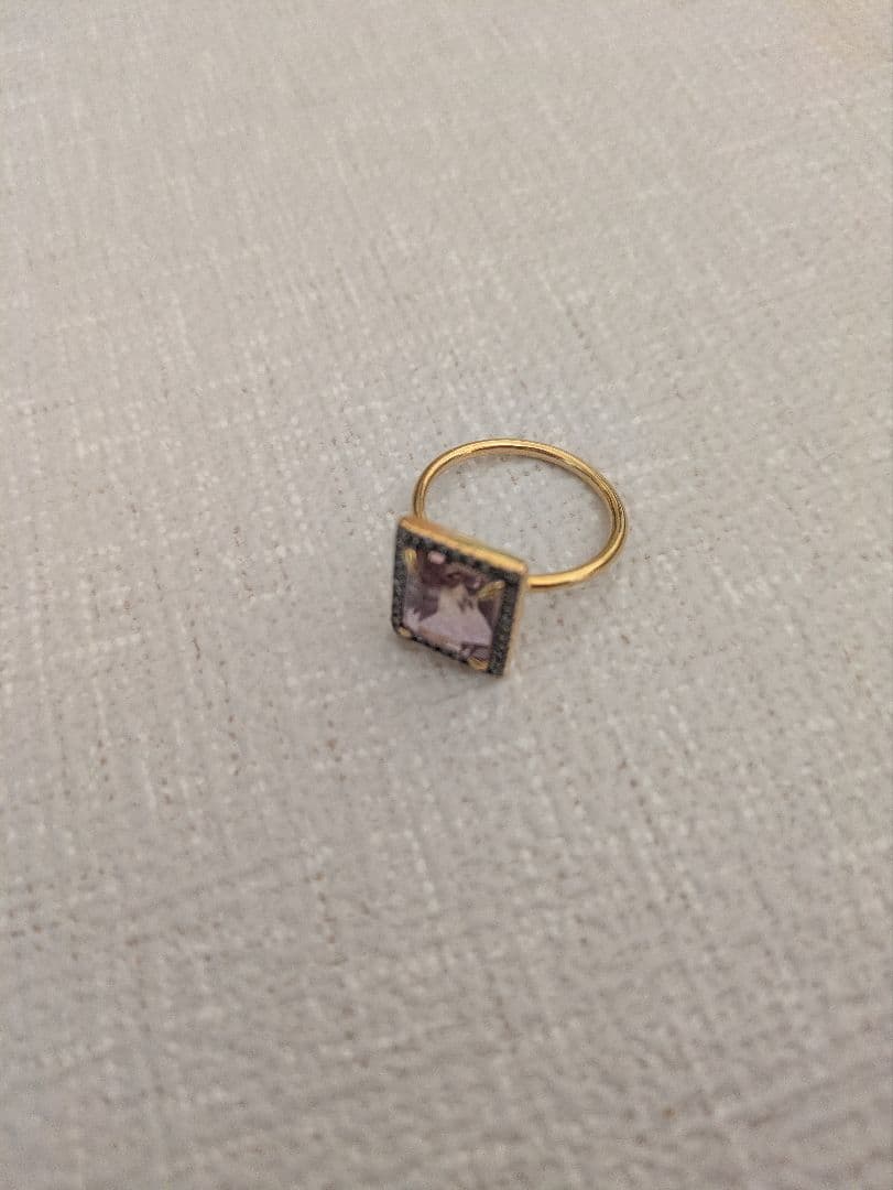 artida oudレクタングル アメトリン パヴェダイヤモンド リング 13