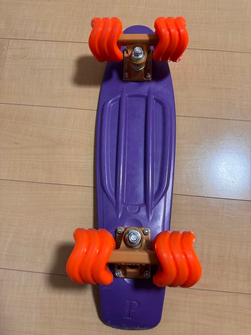 Penny スケートボード 紫（ホイール、ベアリング　カスタム済み）