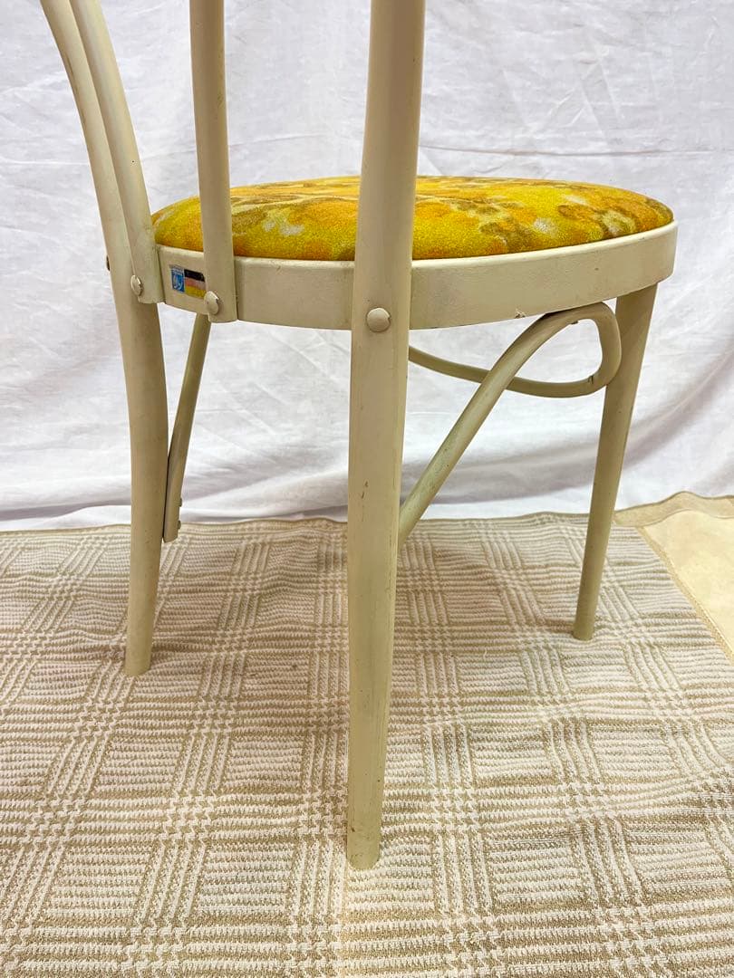 【アンティーク】ファブリック ベントウッドチェア ビンテージ 曲木 古家具