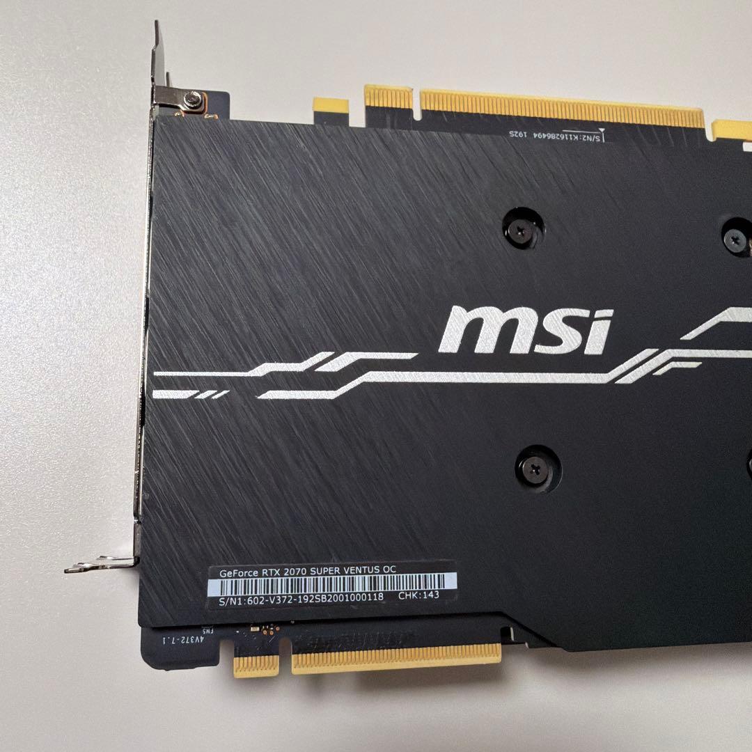 MSI RTX 2070 Super VENTUS OC 8GB ビデオカード