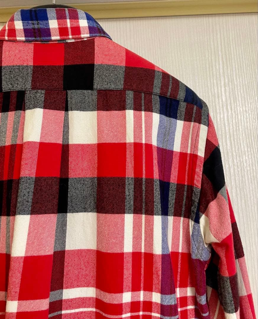 sacai サカイ 16SSドローコードチェックネルシャツ