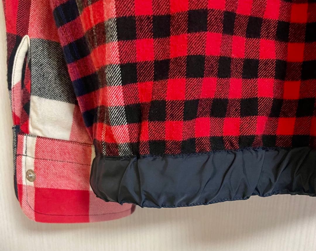 sacai サカイ 16SSドローコードチェックネルシャツ