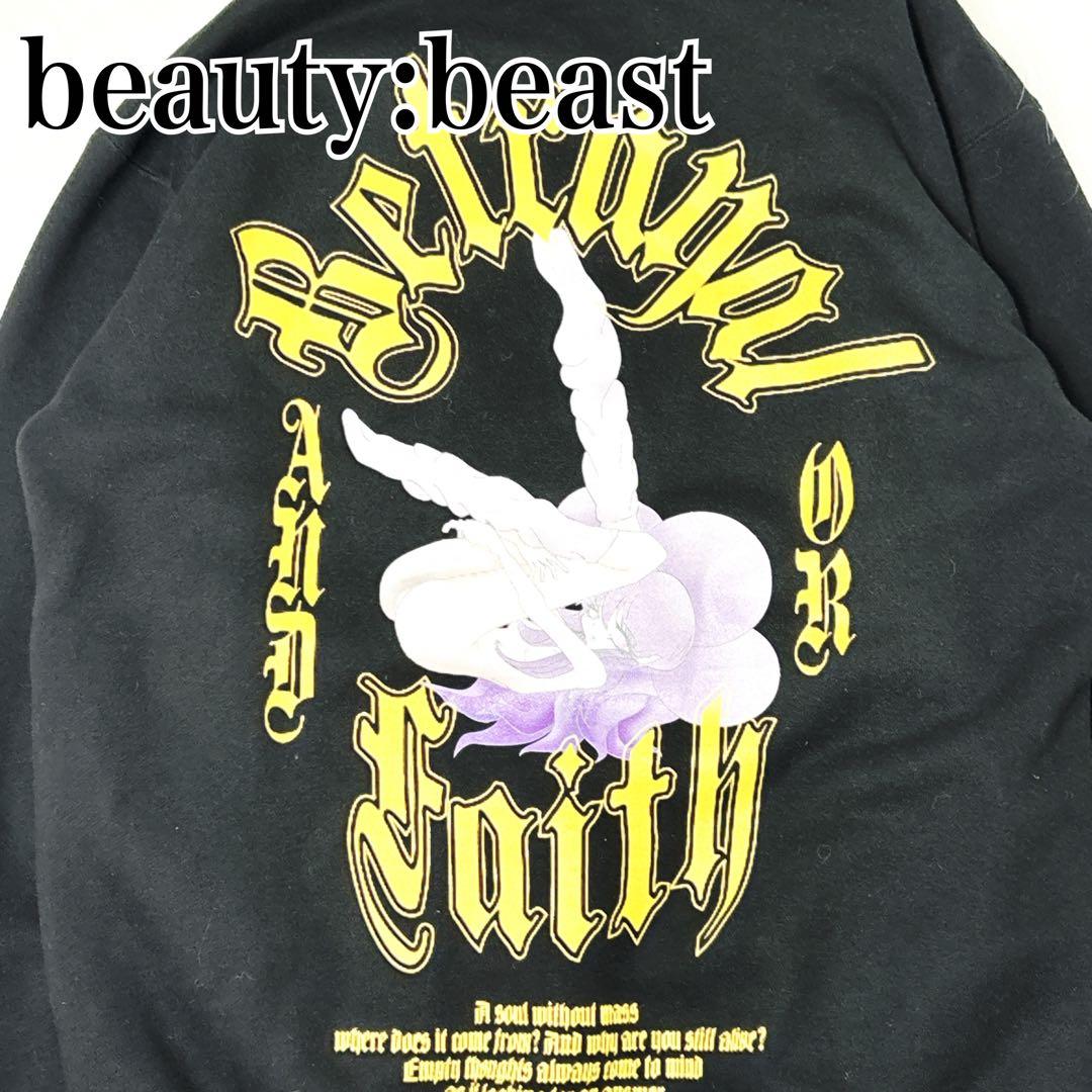 ビューティービースト Primo 柄グラフィッククルーネックスウェットシャツ