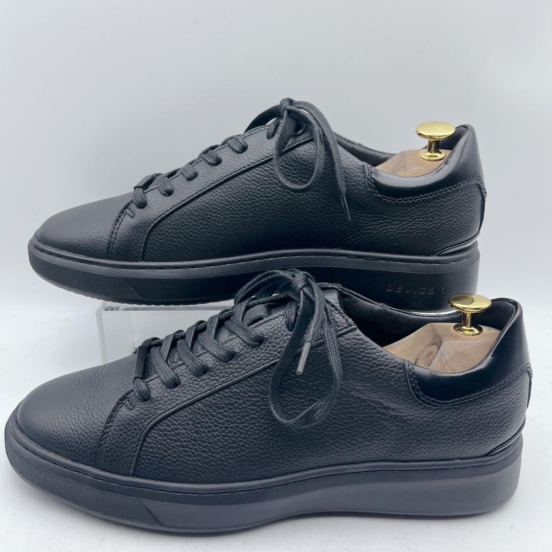 ほぼ未使用✨アウール デバイス1 ネロ レザースニーカー シボ革 オールブラック