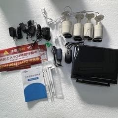 防犯カメラ4台セット wifi接続 モニター付き Hiseeu製