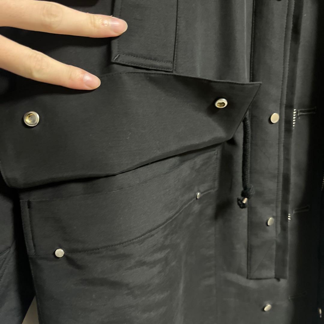 T*I様 yokeブラックフード付きロングコート