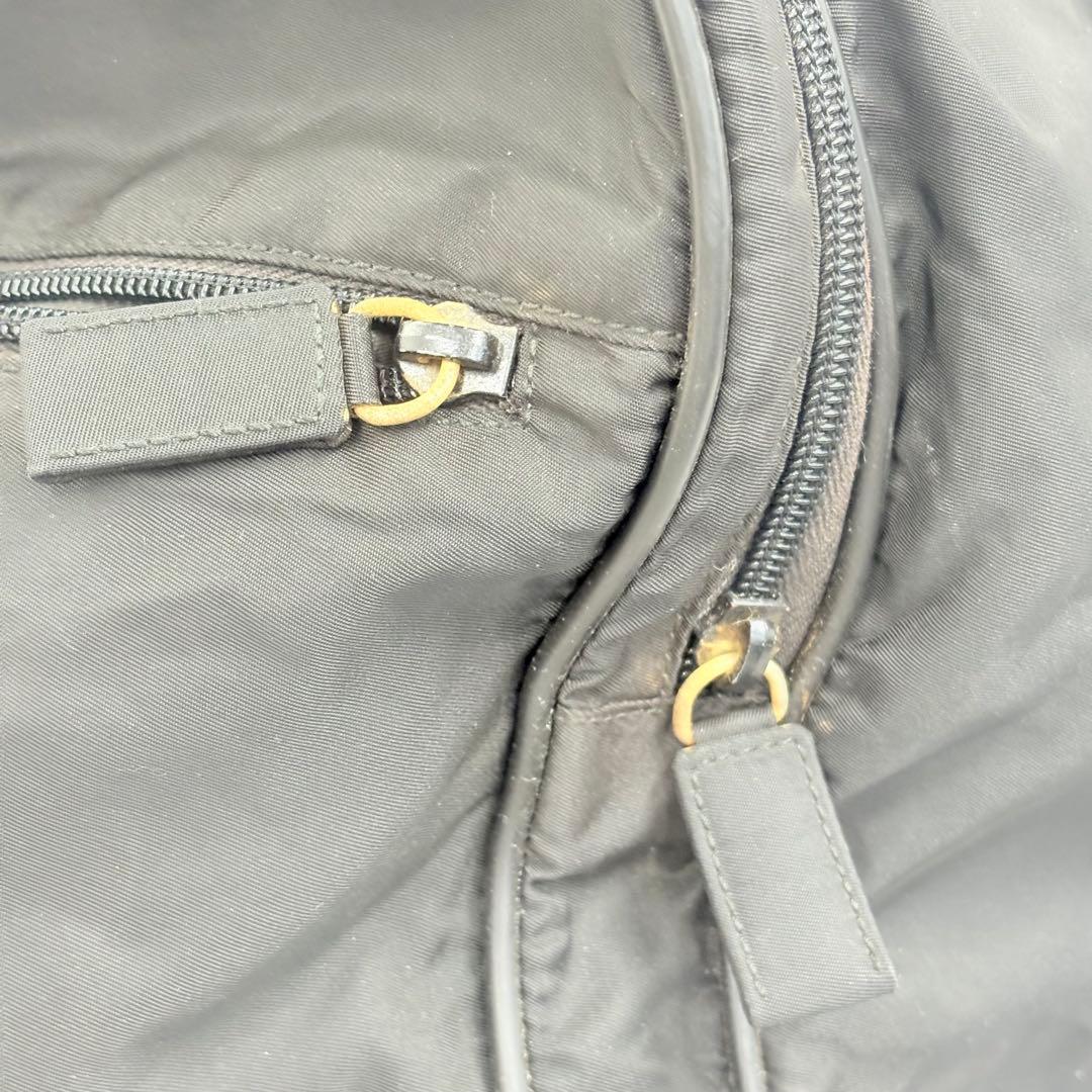 PRADA プラダ ボストンバッグ テスート ナイロン 三角ロゴ 黒 白タグあり