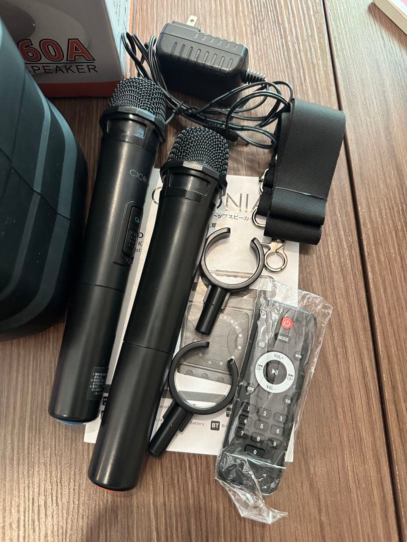 CICONIA ワイヤレススピーカー マイク2本付き