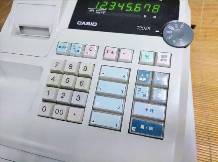 カシオレジスター　100ER　簡単便利特殊　送料込　030276