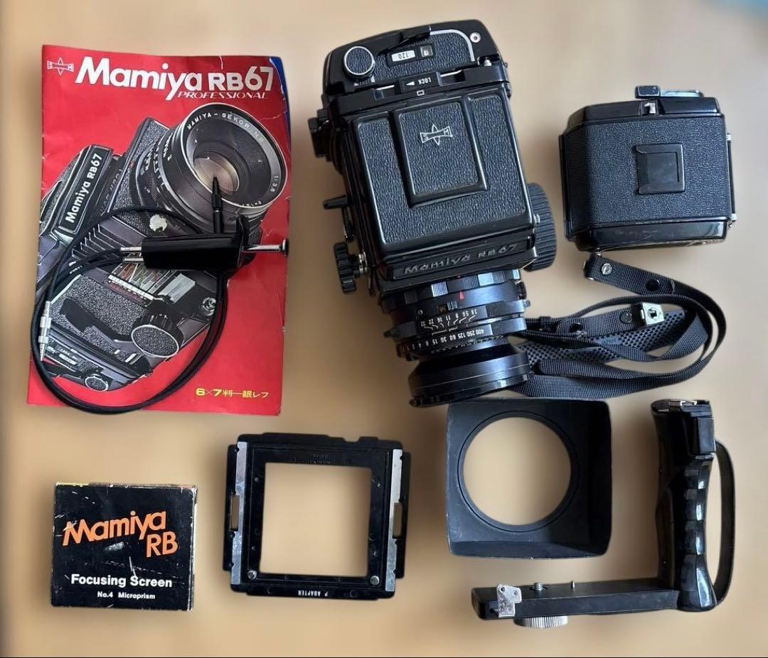 値下げします。マミヤRB67 プロフェッショナル127mmレンズ　付属品有り