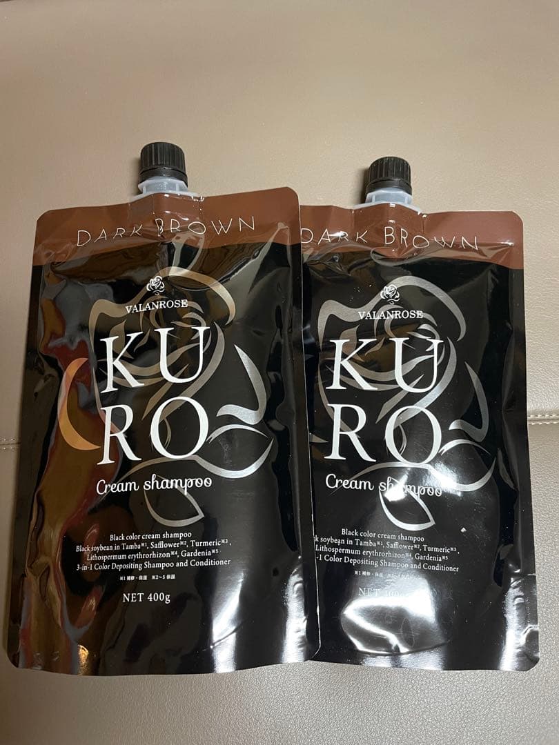 バランローズKURO ダークブラウン クリームシャンプー 2個セット400×2