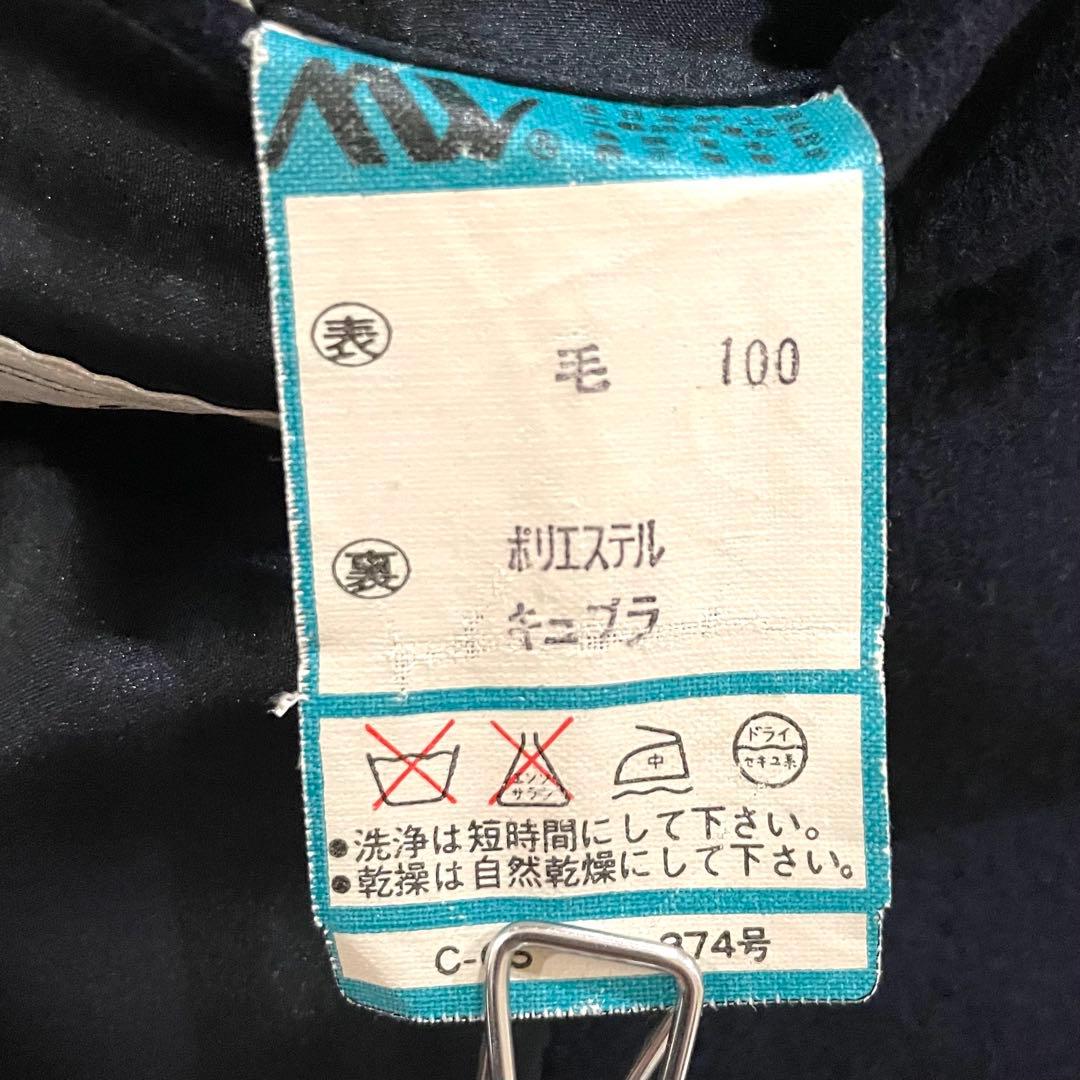 【希少性⭐︎英国紳士】ケント＆カーウェン　ダブルチェスターコート　ウール　濃紺　Ｌ