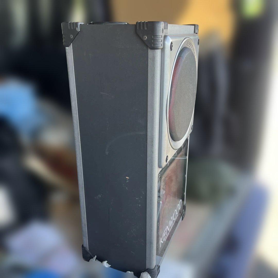 KENWOOD 二重ウーファー シルバー/レッド