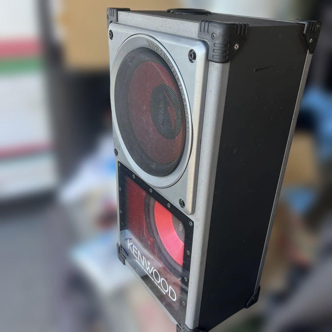 KENWOOD 二重ウーファー シルバー/レッド