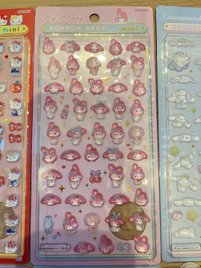 【正規品】サンリオミニボンボンドロップシール　8種コンプリートセット
