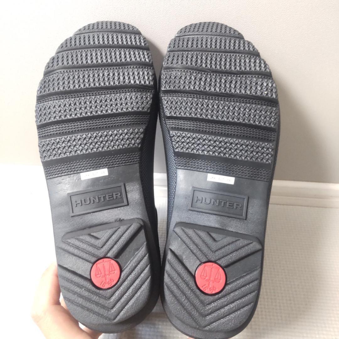 HUNTER オリジナルチェルシー サイドゴアブーツ 防水 レインブーツ 黒