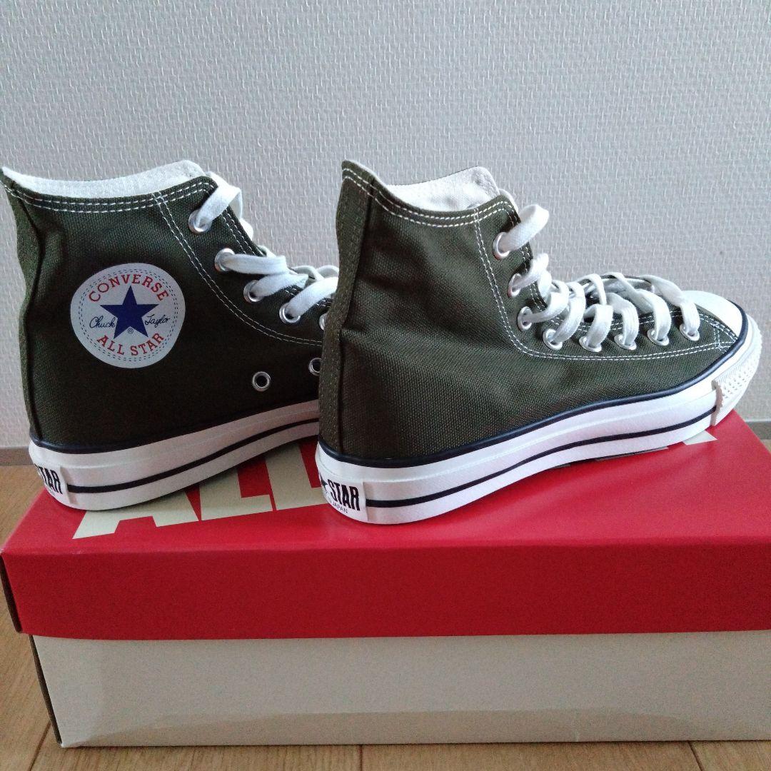 コンバース オールスター j カーキ 日本製 キャンバス