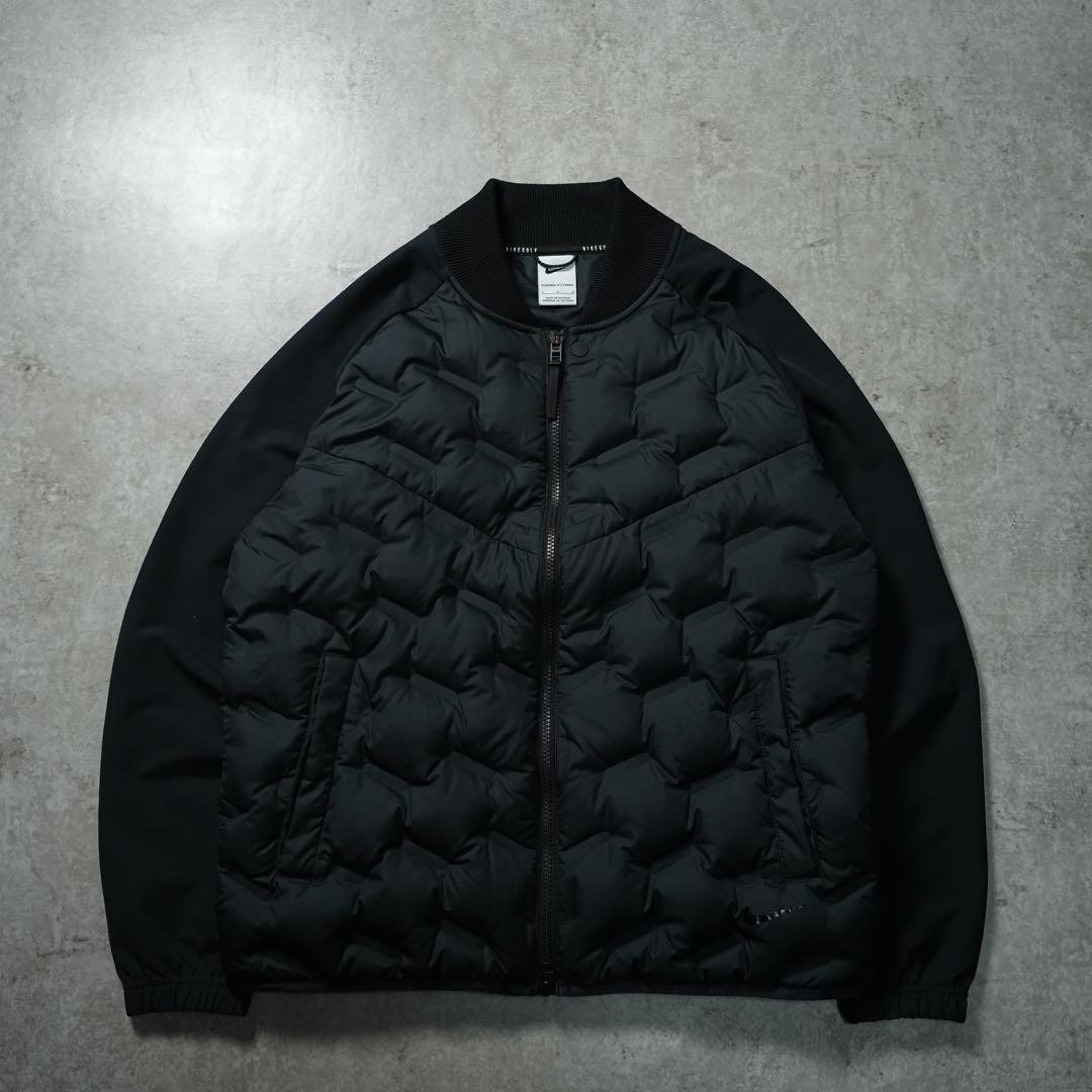 極美品 NIKE THERMA-FIT ADV レペル 長袖 ノーカラー 黒