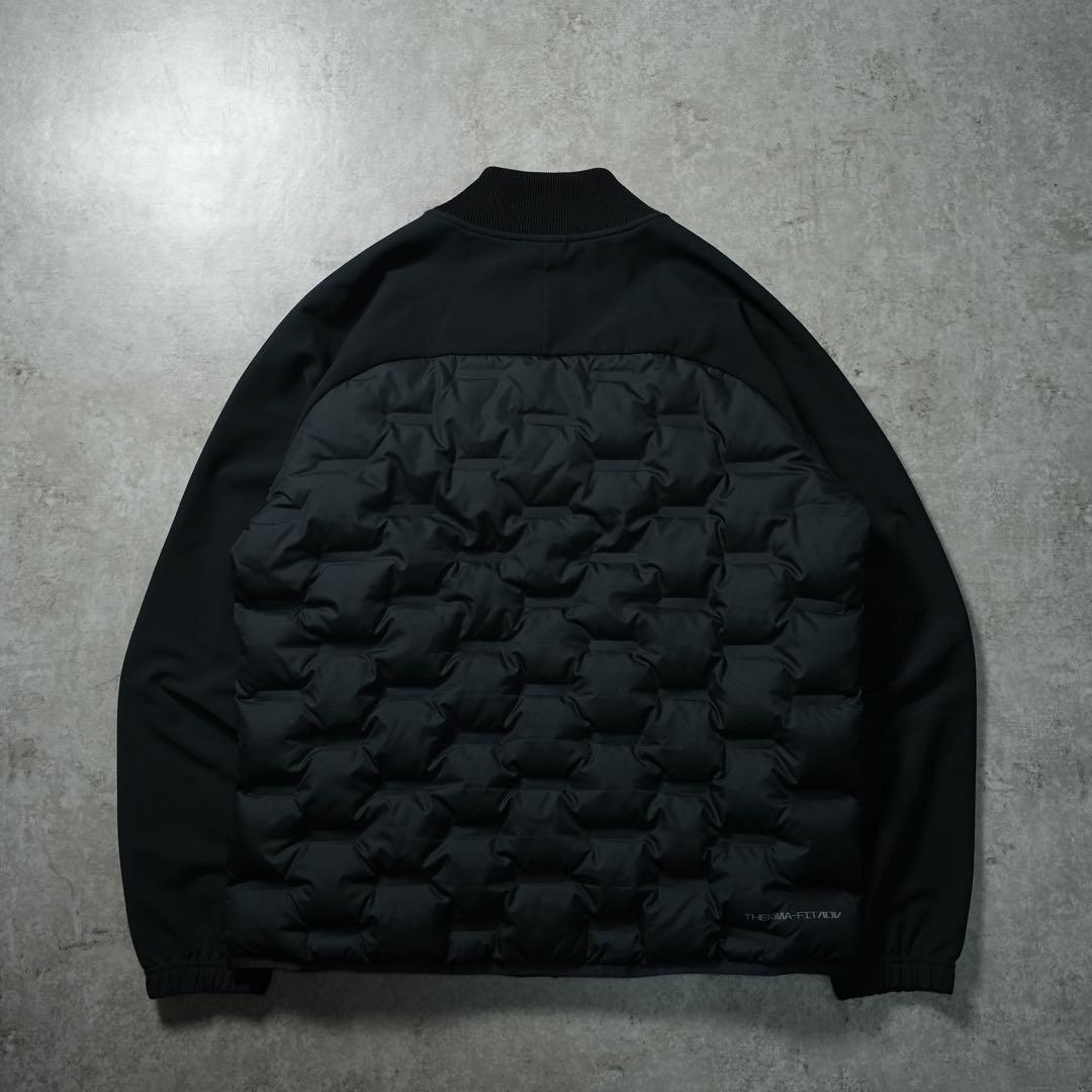 極美品 NIKE THERMA-FIT ADV レペル 長袖 ノーカラー 黒