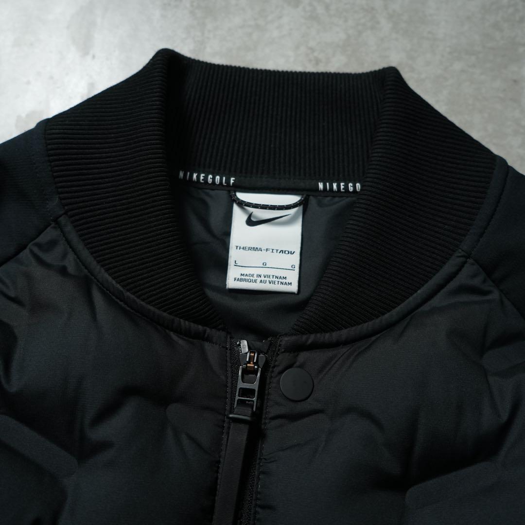 極美品 NIKE THERMA-FIT ADV レペル 長袖 ノーカラー 黒