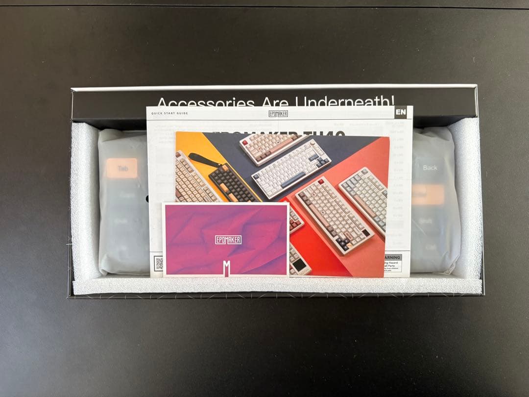 EPOMAKER TH40 ブラック44キーガスケットマウント