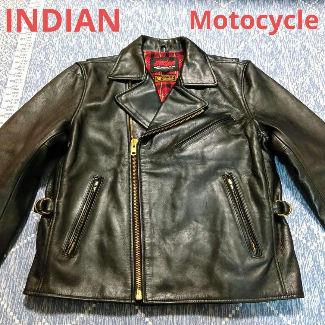 INDIAN ダブルライダース 牛革 ステアハイド レザージャケット 革ジャン