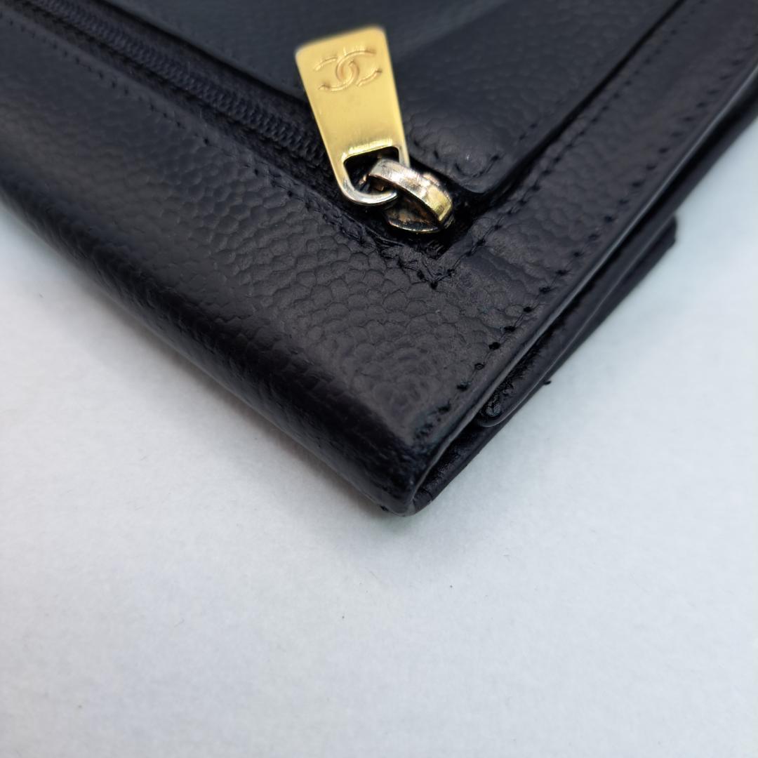 さ*ぼ様 CHANEL　デカココ　ブラック　 三つ折り財布　長財布　財布