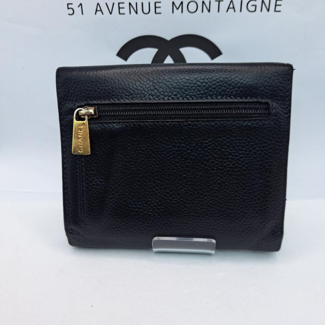 さ*ぼ様 CHANEL　デカココ　ブラック　 三つ折り財布　長財布　財布