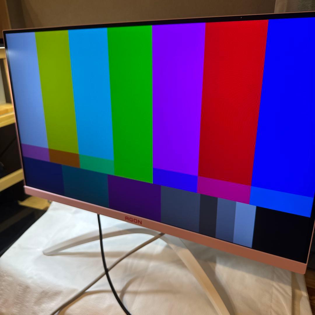 AOCゲーミングモニター　AG273FXR/11 27インチ　ホワイト　ピンク