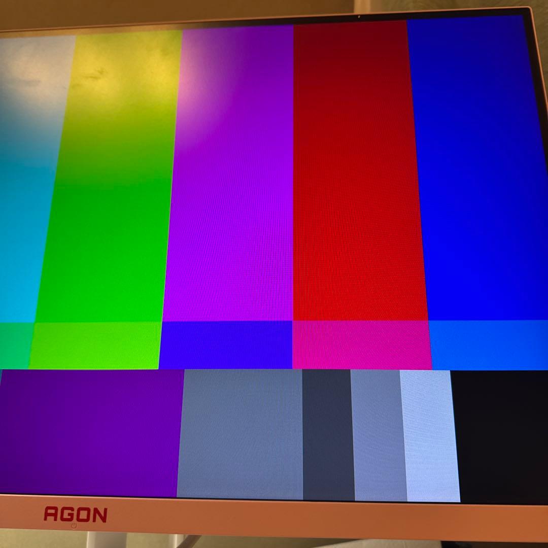 AOCゲーミングモニター　AG273FXR/11 27インチ　ホワイト　ピンク