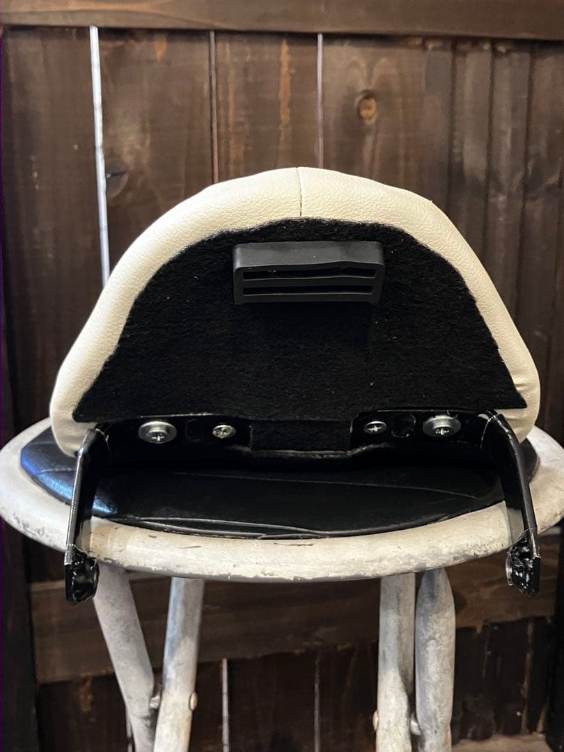 ジャズ50 ￼JAZZ50 シート　白　黒カバー付き　2way 白黒