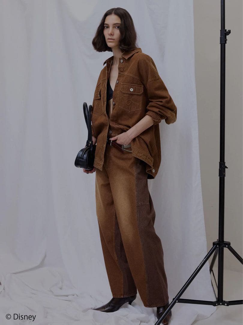 【正規品】Ameri MICKEY DESIGN DENIM PANTS