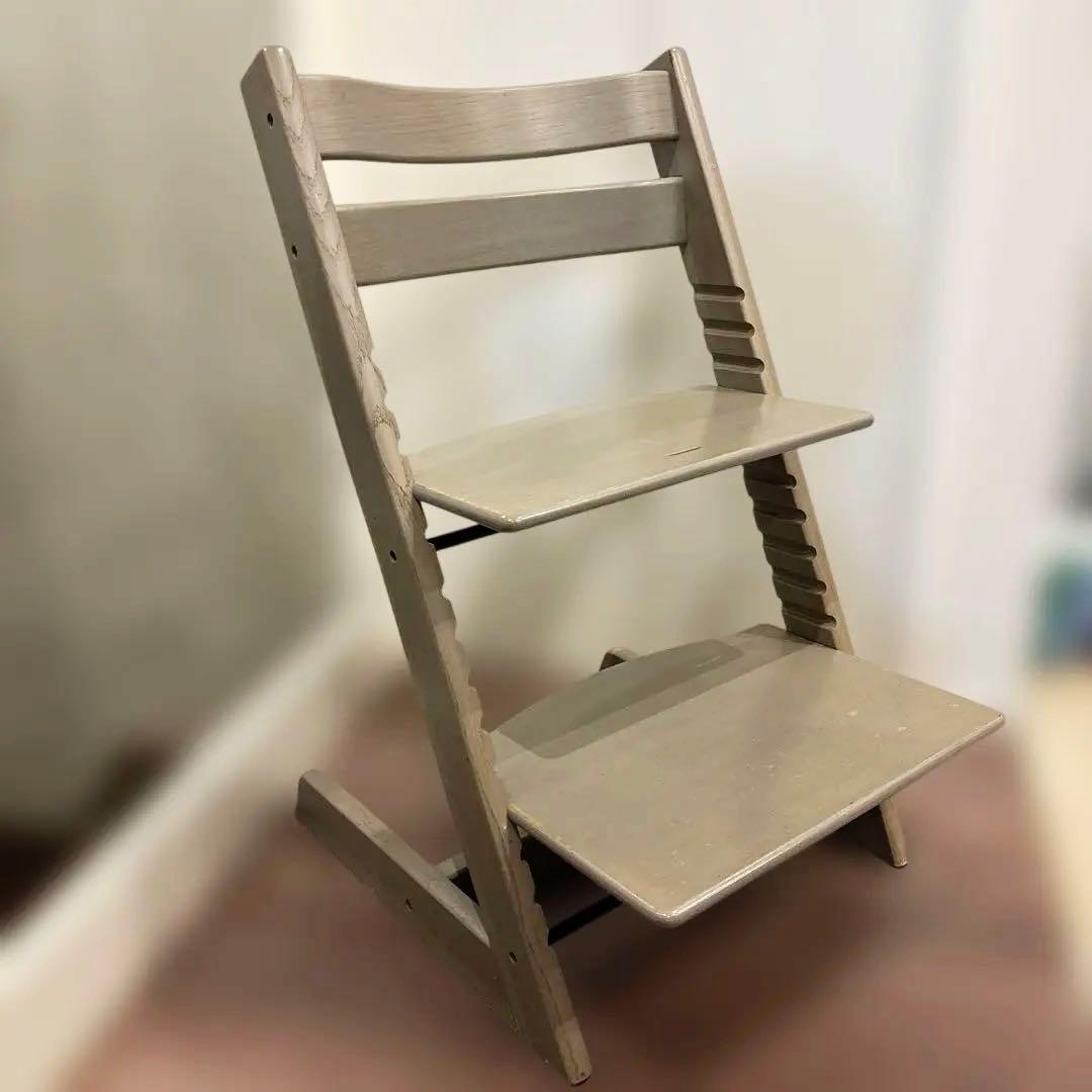 【希少カラー】ストッケトリップトラップ　オーク材　グレーウォッシュ