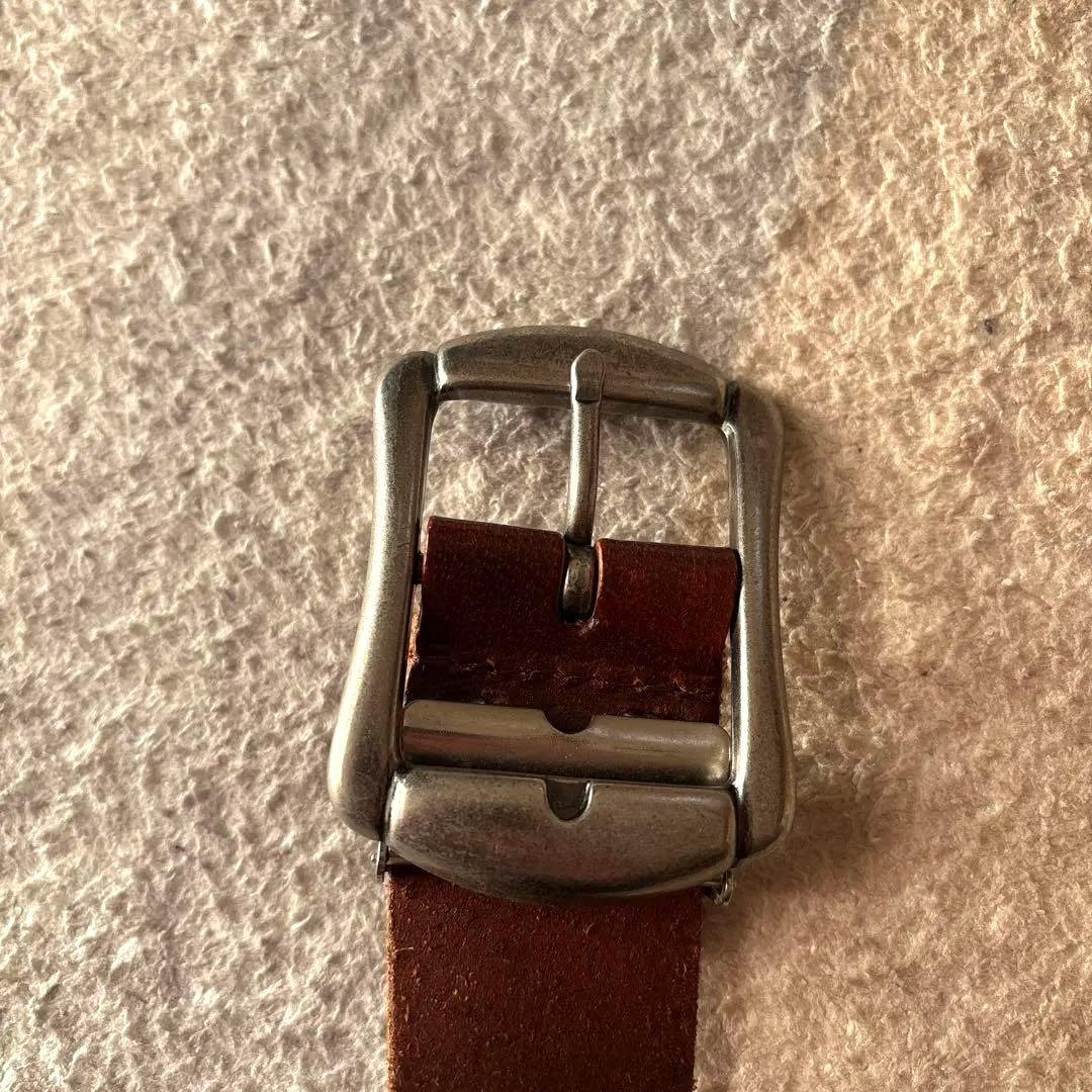 美品 本革　スタッズベルト　ターコイズフラワー レザー ベルト