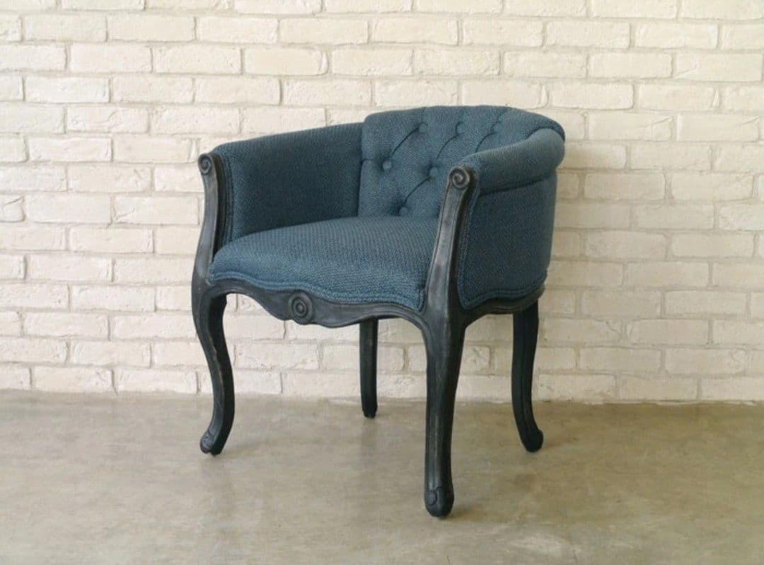 ガルトセッコ チェア アンティーク調 ソファ ネイビー